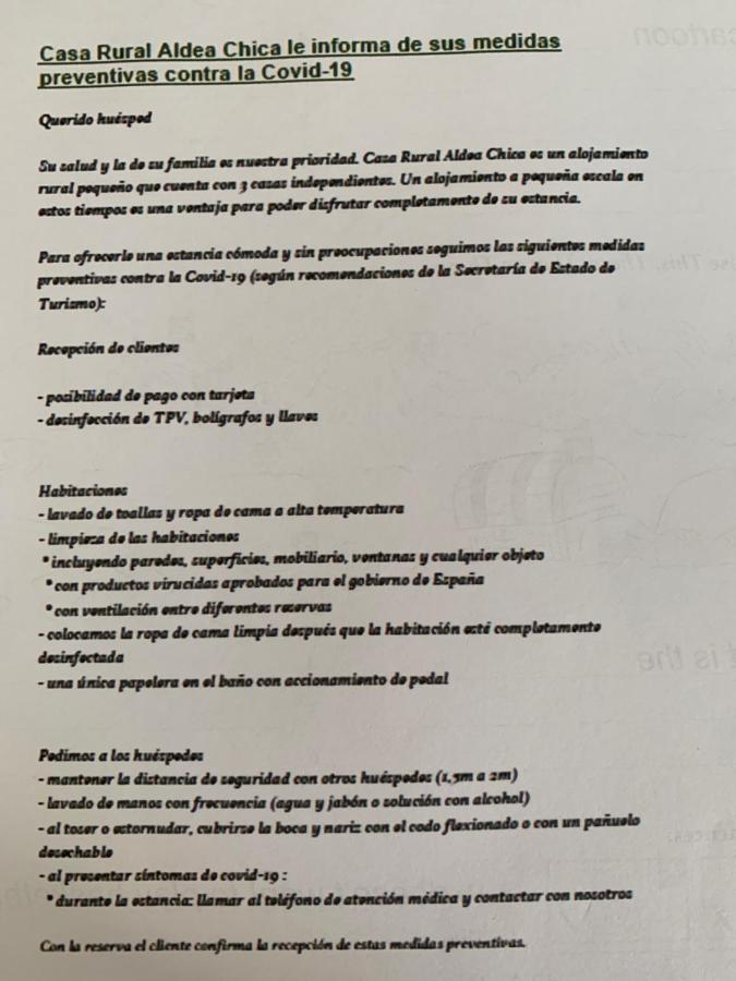 לוס קניוס דה מקה Casa Rural Aldea Chica מראה חיצוני תמונה